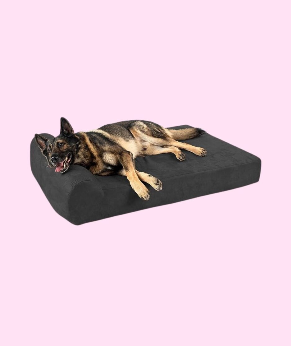 Big Barker Dog Bed w/Headrest, Washable Cover