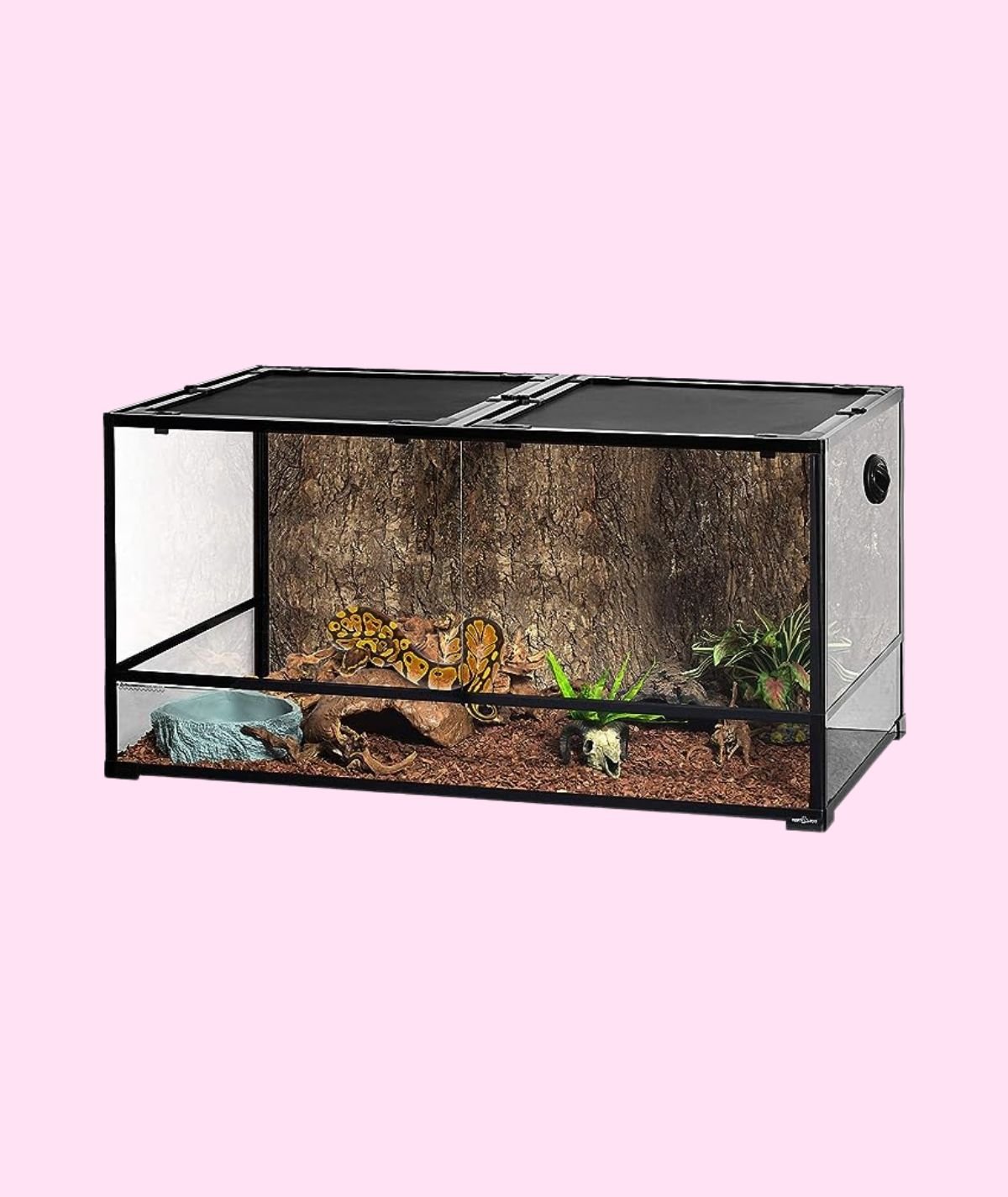 120 Gallon Tall & Wide Reptile Tank with Sliding Door - Toolpets